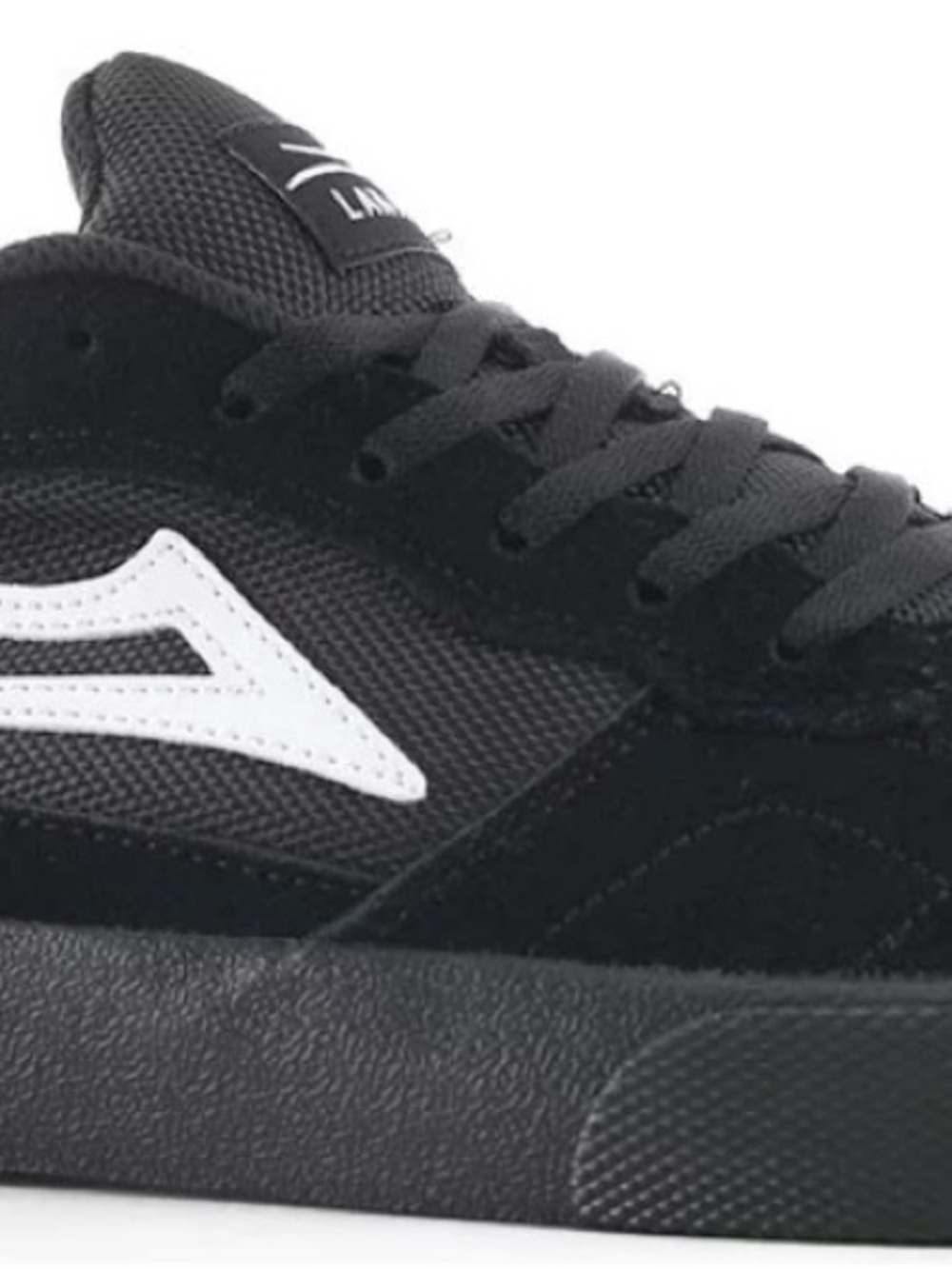 Lakai Black Suede Skate Shoe with White Logo 10.5